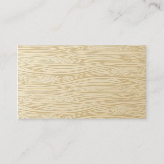 女性歩く犬 | 木目 名刺 (裏面)