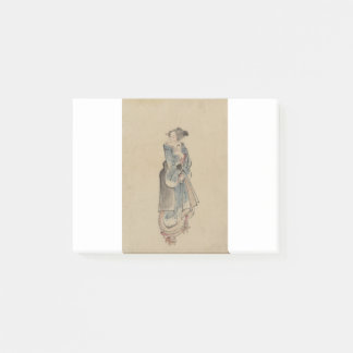 女性歩く – 葛飾北斎 – 1850 ポストイット