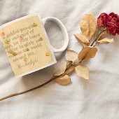 女性歩くAカボチャ感動的パッチ コーヒーマグカップ