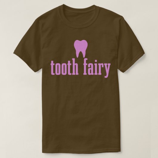 女性歯妖精の歯科学生補助歯 Tシャツ (デザイン正面)