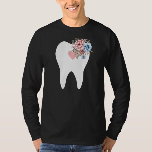 女性歯科医師歯科学生補助衛生士 Tシャツ (正面)