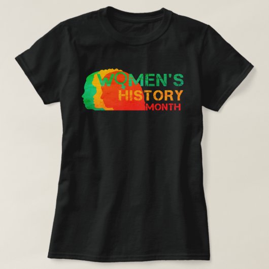 女性歴史月間 Tシャツ (デザイン正面)