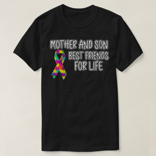 女性母子自閉症意識自閉症Ch Tシャツ (デザイン正面)