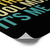 女性母親の日レトロその私こんにちは私は母クールだ ポスター (角)