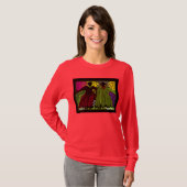 「女性民俗」の長袖のワイシャツ Tシャツ (正面フル)