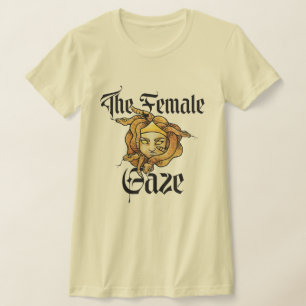 女性注視点メドゥーサゴルゴンフェミニスト Tシャツ