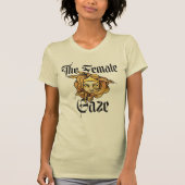 女性注視点メドゥーサゴルゴンフェミニスト Tシャツ (正面)