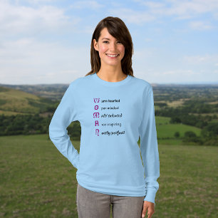 女性活気づける文字 Tシャツ