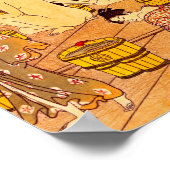 女性浴鳥居清永日本のファインアート ポスター (角)