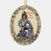 女性消防士オーナメント セラミックオーナメント (右)