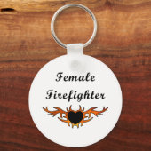 女性消防士タトゥー キーホルダー (正面)