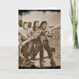 女性消防士パールハーバー12月7日 カード