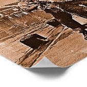 女性消防士パールハーバー12月7日 ポスター (角)