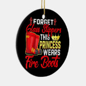 女性消防士 セラミックオーナメント (右)