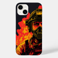 女性消防士IPhone 14ケース