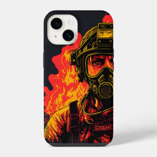 女性消防士IPhone 14ケース iPhone 14ケース