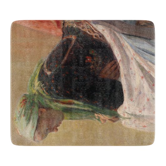 女性深い考えイン(by Oleksa Novakivskiy) カッティングボード (正面)