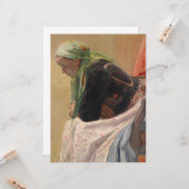 女性深い考えイン(by Oleksa Novakivskiy) カード (正面/裏面インサイチュ)