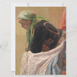 女性深い考えイン(by Oleksa Novakivskiy) カード