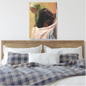 女性深い考えイン(by Oleksa Novakivskiy) キャンバスプリント (インサイチュ (寝室))