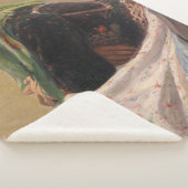 女性深い考えイン(by Oleksa Novakivskiy) シェルパブランケット (3/4)