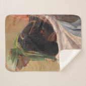 女性深い考えイン(by Oleksa Novakivskiy) シェルパブランケット (正面(横))