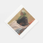 女性深い考えイン(by Oleksa Novakivskiy) スタンダードランチョンナプキン (角)