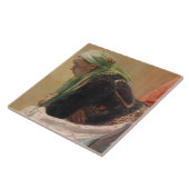 女性深い考えイン(by Oleksa Novakivskiy) タイル (側面)