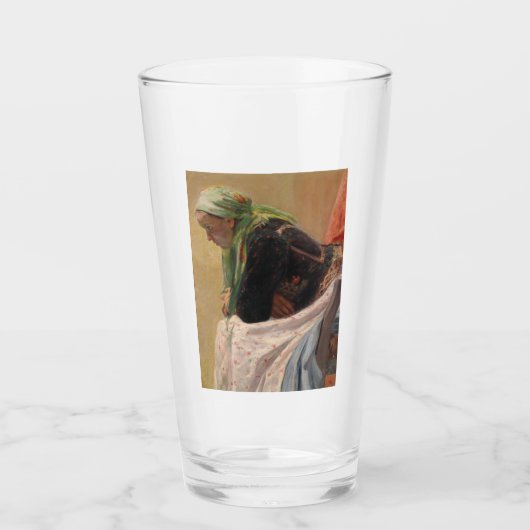 女性深い考えイン(by Oleksa Novakivskiy) タンブラーグラス (正面)