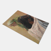 女性深い考えイン(by Oleksa Novakivskiy) ドアマット (アングル)