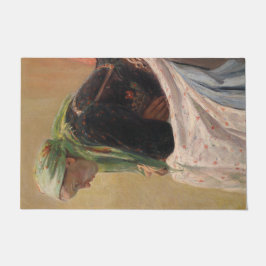 女性深い考えイン(by Oleksa Novakivskiy) ドアマット