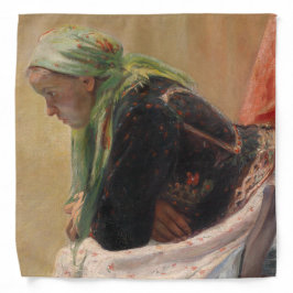 女性深い考えイン(by Oleksa Novakivskiy) バンダナ