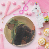 女性深い考えイン(by Oleksa Novakivskiy) ペーパープレート (パーティー)