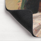 女性深い考えイン(by Oleksa Novakivskiy) マウスパッド (コーナー)