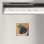 女性深い考えイン(by Oleksa Novakivskiy) マグネット (インサイチュ (食洗機))