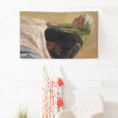 女性深い考えイン(by Oleksa Novakivskiy) 横断幕 (インサイチュ)