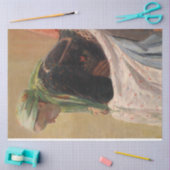 女性深い考えイン(by Oleksa Novakivskiy) 薄葉紙 (クラフト)