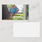 女性清掃用ガラス窓 名刺 (正面/裏面)