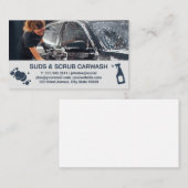 女性清掃車 | 洗車労働者 名刺 (正面/裏面)