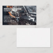 女性清掃車 | 石けん水 名刺 (正面/裏面)