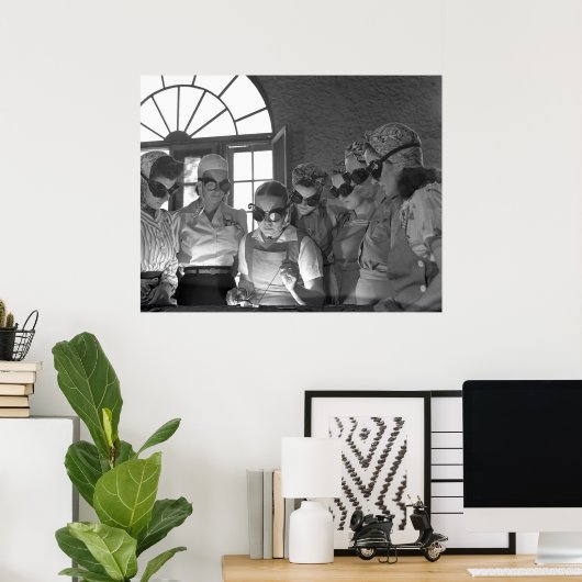 女性溶接， 1942 ポスター (ホームオフィス)