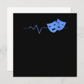 女性演技マスクハートビートシアター女優 サンキューカード (正面/裏面)