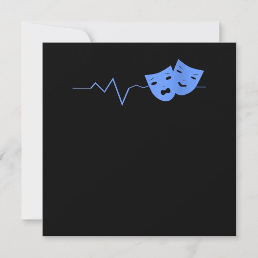 女性演技マスクハートビートシアター女優 サンキューカード (正面)