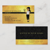 女性漫画弁護士の名刺 名刺 (正面/裏面)