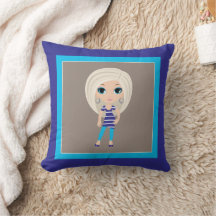 女性漫画装飾用クッション