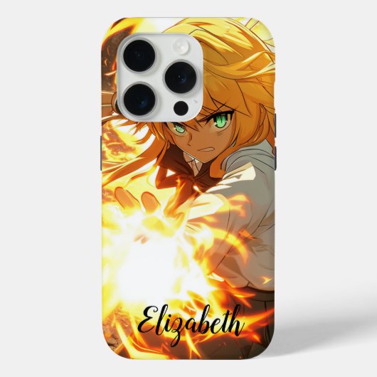 女性火炎魔導師 Case-Mate iPhoneケース (裏面)