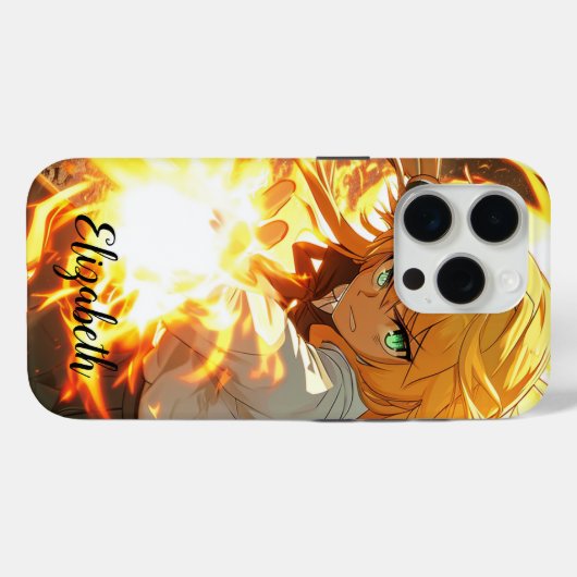 女性火炎魔導師 Case-Mate iPhoneケース (裏面 (横))