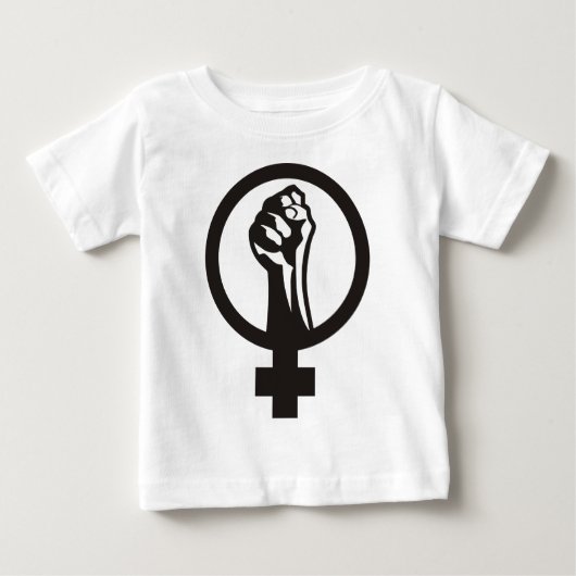 女性無政府主義 ベビーTシャツ (正面)