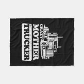 女性熱狂するマザートラッおもしろいカー妻 フリースブランケット (正面(横))