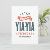 女性熱狂するYia-Yiaおばあちゃんの母の日の贈り物 サンキューカード (スタンド正面)